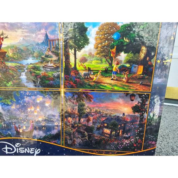 Official Disney Thomas Kinkade Studios 4 X 500 Pieces Puzzles 3 out of 4 New - Picture 4 of 5